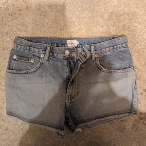 Calvin Klein Jeans Light Blue Denim Cutoff Shorts